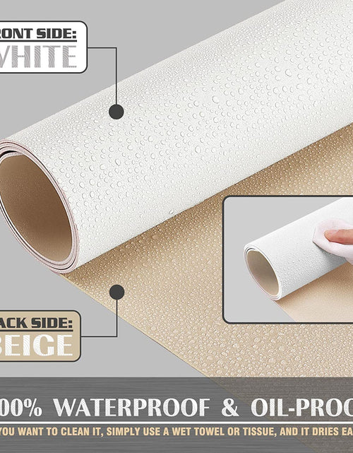 Load image into Gallery viewer, Desk Pad , Waterproof Leather Mouse Mat Forkeyboard and Mouse, Desktop Protector for Office and Home (White, 31.5" X 15.7")
