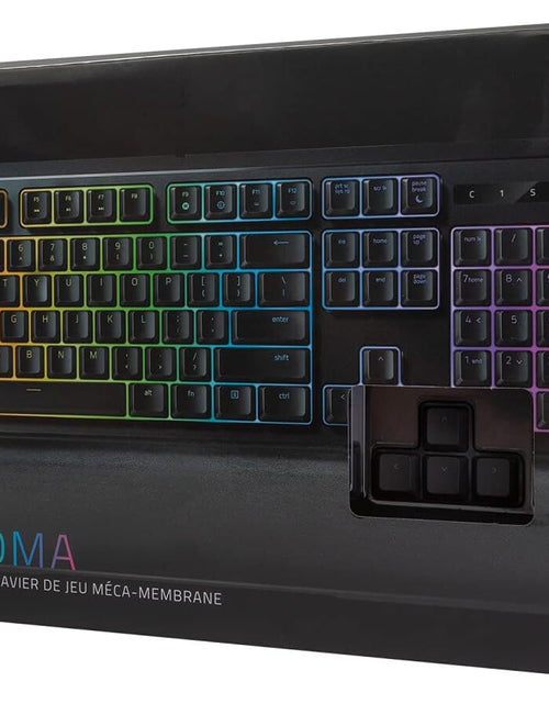 Load image into Gallery viewer, Ornata Chroma Gaming Keyboard: Hybrid Mechanical Key Switches - Customizable Chroma RGB Lighting - Individually Backlit Keys - Detachable Plush Wrist Rest - Programmable Macro Functionality
