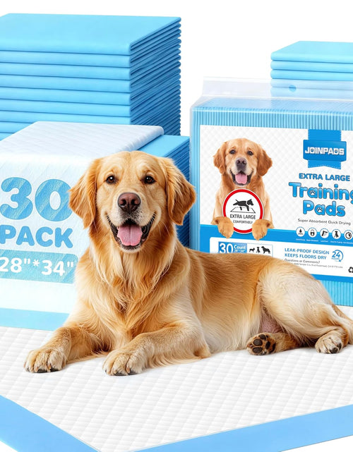 Load image into Gallery viewer, Dog Pee Pad, Puppy Potty Training Pet Pads Dog Pads Extra Large Disposable Super Absorbent &amp; Leak-Free Pee Pads 28"X34"

