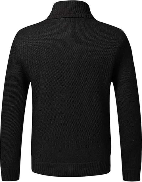 Load image into Gallery viewer, Men'S Casual Slim Full Zip Thick Knitted Cardigan Sweaters with Pockets
