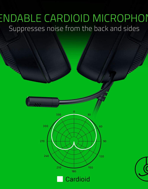 Load image into Gallery viewer, Kraken X USB Ultralight Gaming Headset: 7.1 Surround Sound - Lightweight Frame - Green Logo Lighting - Integrated Audio Controls - Bendable Cardioid Microphone - for PC - Classic Black
