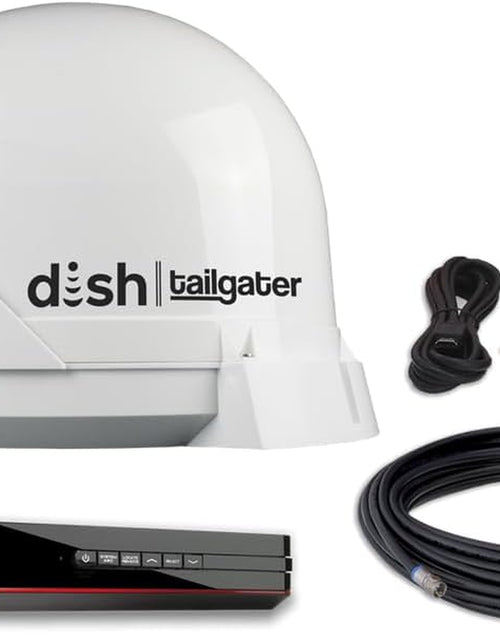 Load image into Gallery viewer, DT4450 DISH Tailgater Bundle - Portable/Roof Mountable Satellite TV Antenna and DISH Wally HD Receiver , White , Western &amp; Eastern Arc Satellites
