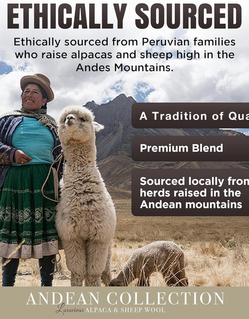 Load image into Gallery viewer, 100% Natural Alpaca and Merino Wool Blanket, Andean Collection, Twin Size Blanket - Thick, Soft and Warm, Rustic Woven Blanket, Made in Peru
