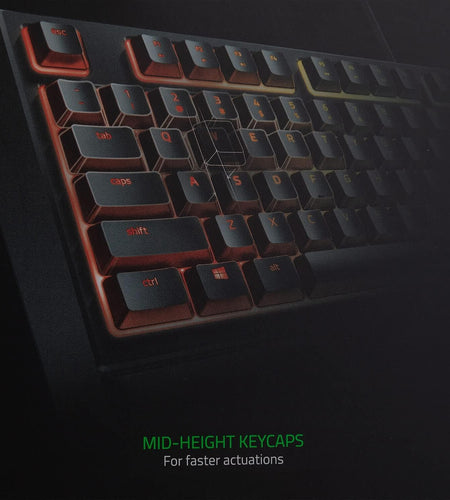 Ornata Chroma Gaming Keyboard: Hybrid Mechanical Key Switches - Customizable Chroma RGB Lighting - Individually Backlit Keys - Detachable Plush Wrist Rest - Programmable Macro Functionality