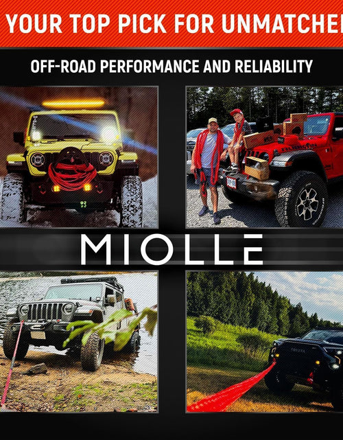 Load image into Gallery viewer, gear Tow Strap 4”X30’- 45000Lbs MBS (Lab Tested) Recovery Strap Kit Includes: Tow Rope, 2 D-Ring Shackles MBS- 62700LBS, Storage Case
