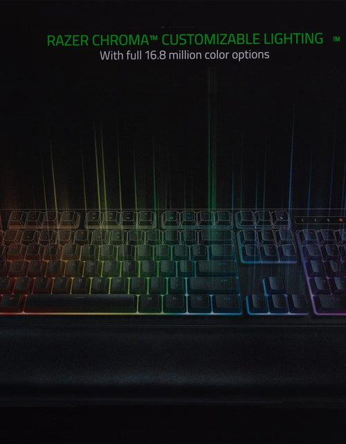 Load image into Gallery viewer, Ornata Chroma Gaming Keyboard: Hybrid Mechanical Key Switches - Customizable Chroma RGB Lighting - Individually Backlit Keys - Detachable Plush Wrist Rest - Programmable Macro Functionality
